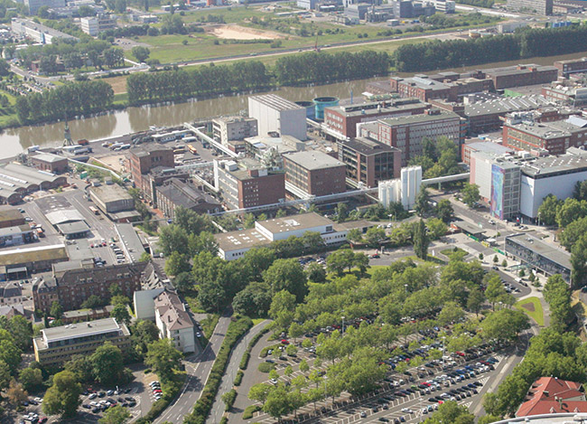 Bird's-eye view of Industriepark Hoechst