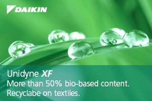  More than 50% bio-based content. Recyclable on textiles